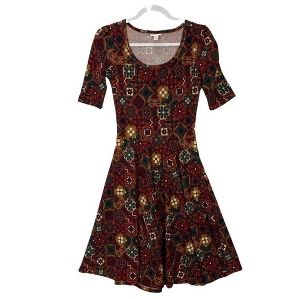 LuLaRoe Floral Print A-Line Dress
